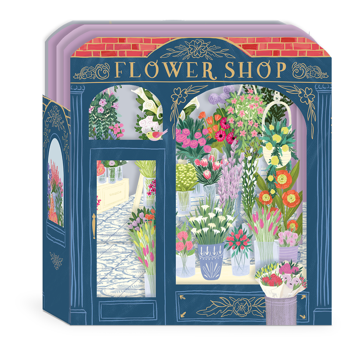 Florist Shop Illustration Card