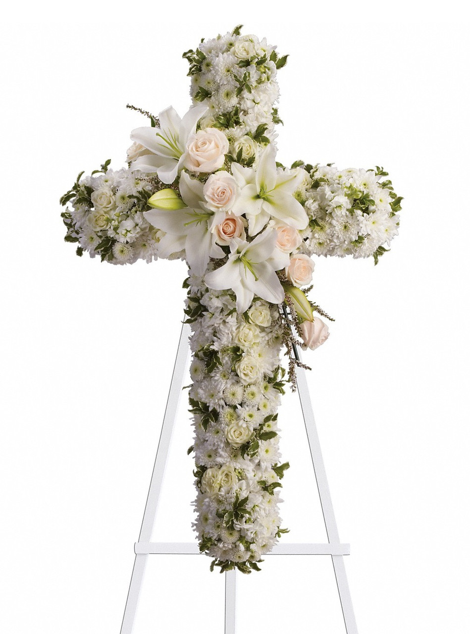 Sympathy Cross Arrangement