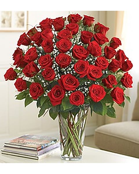Romantic Vase & Roses Set